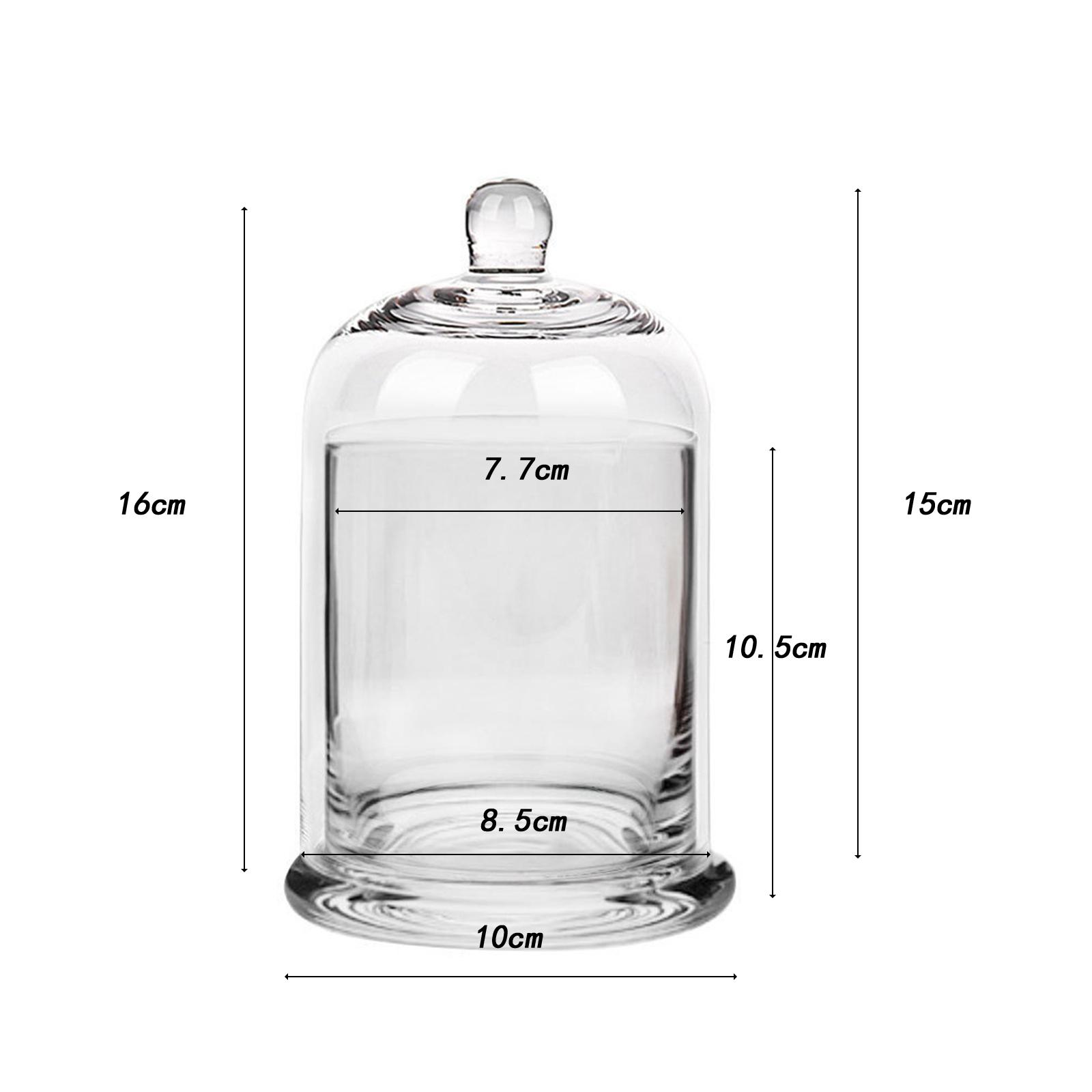 Candle Supplies Jars - Cloche Glass Dome Candle Holder Display