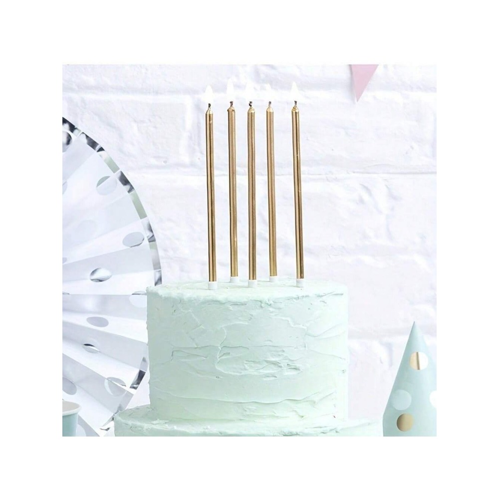 6 Pieces Metallic Candle Long  - Candle Holder Supplies incelemesi ve fiyatı