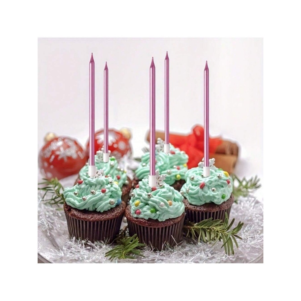 6 Pieces Metallic Candle Long  - Candle Holder Supplies incelemesi ve fiyatı