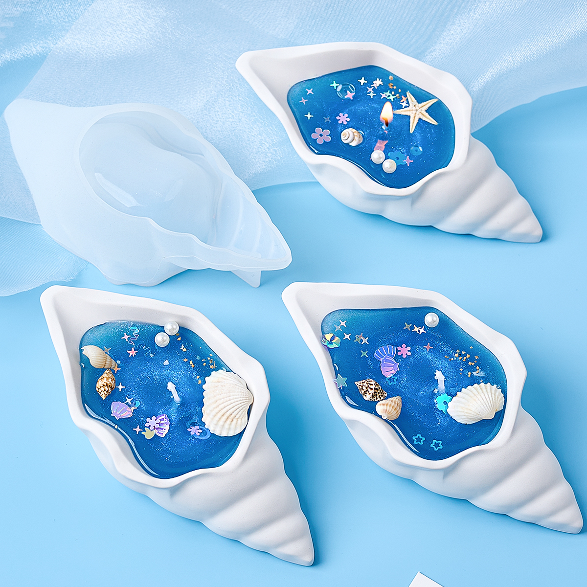Conch Candle Jar Silicone Mold - Candle Supplies Jars incelemesi ve fiyatı