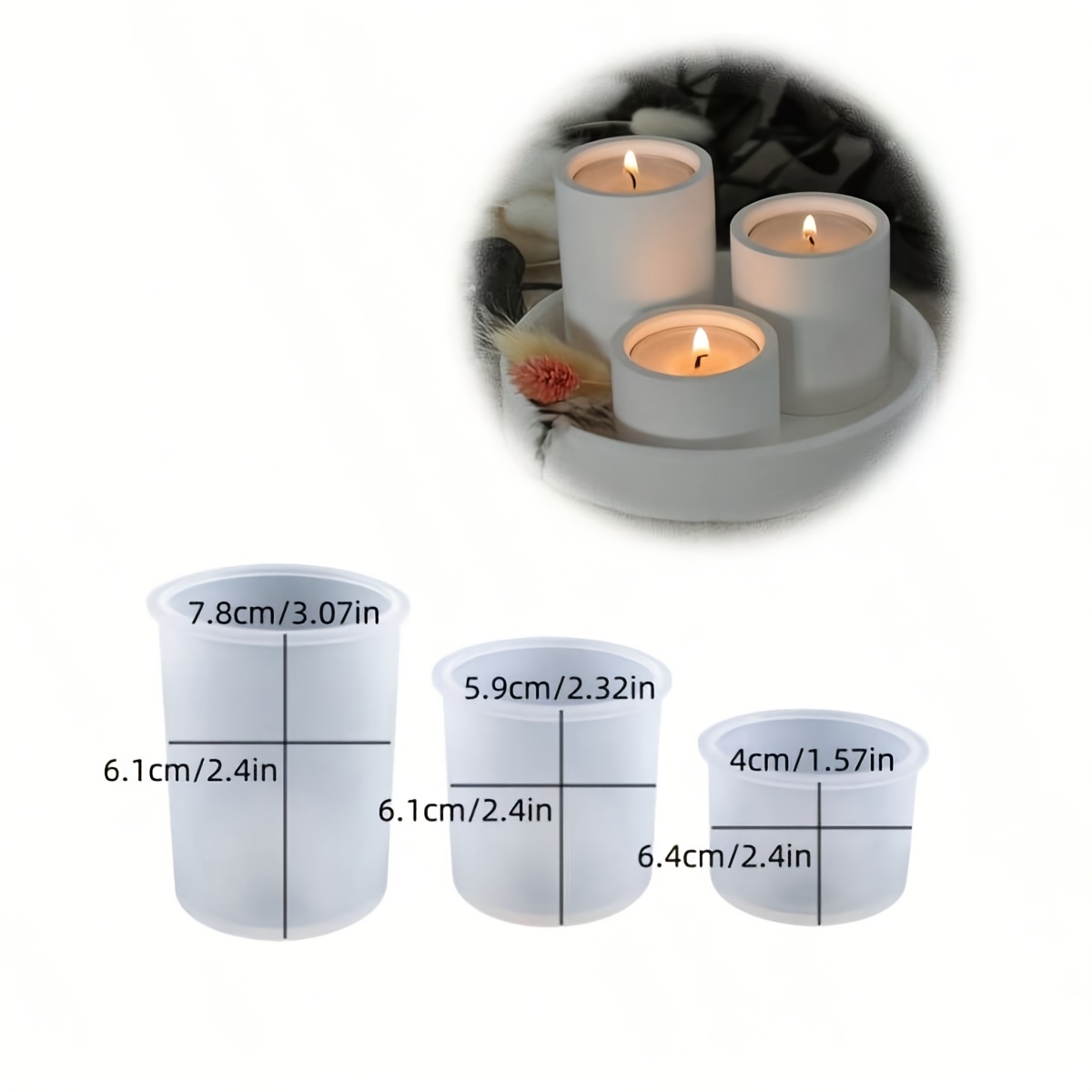 Resin Molds for Handmade Cylin - Candle Holder Supplies incelemesi ve fiyatı