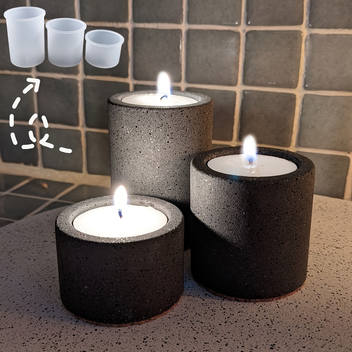 Resin Molds for Handmade Cylin - Candle Holder Supplies incelemesi ve fiyatı