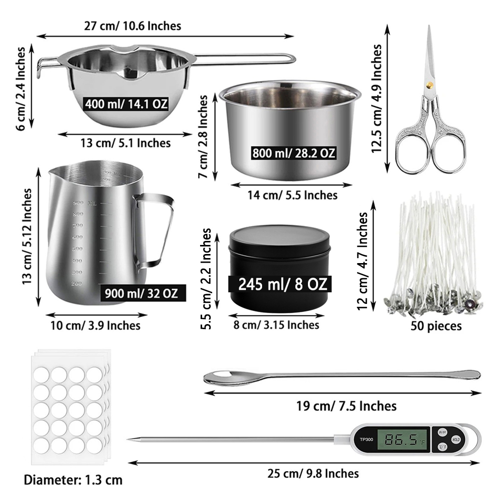 Glintmos DIY Candle Making Kit - Candle Supplies Jars incelemesi ve fiyatı