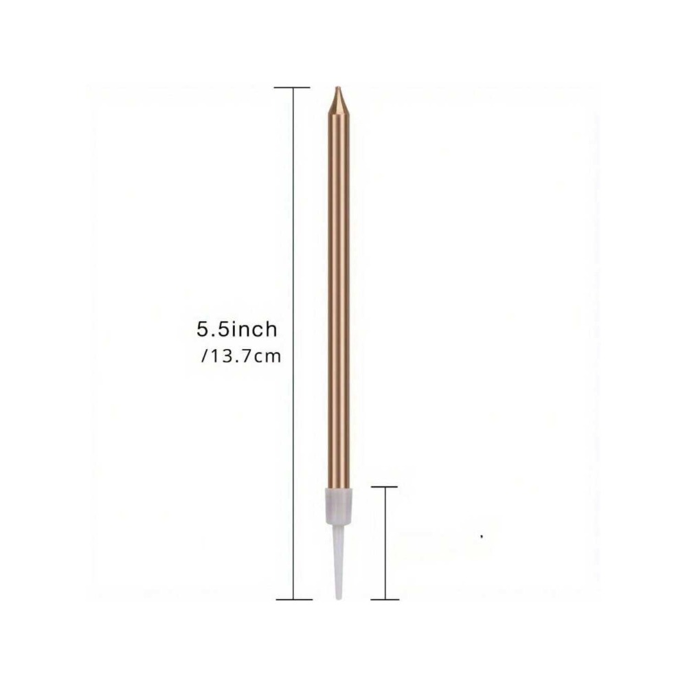 24 Pieces Metallic Candle Long - Candle Holder Supplies incelemesi ve fiyatı
