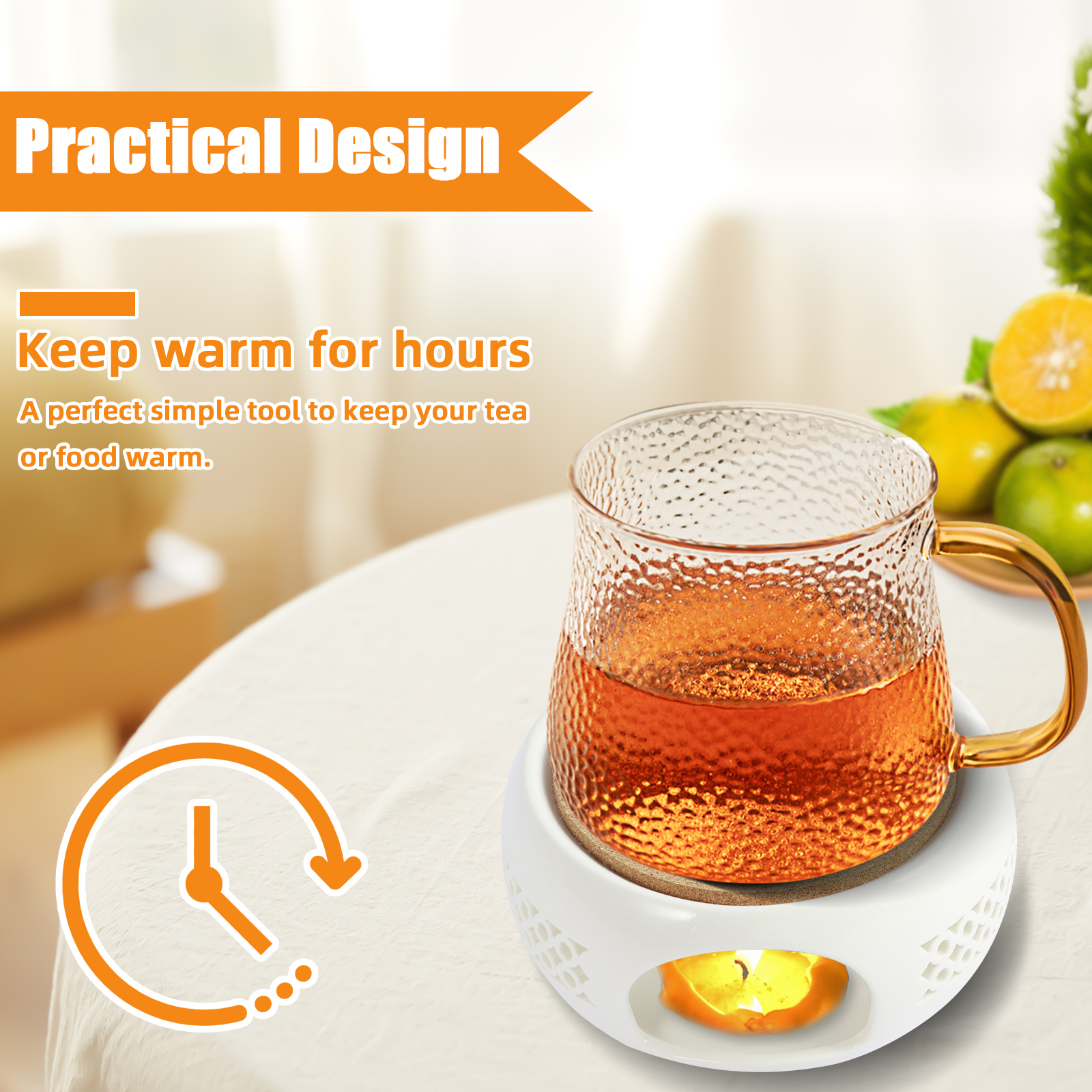 Ceramic Teapot Warmer Holder B - Candle Holder Supplies incelemesi ve fiyatı