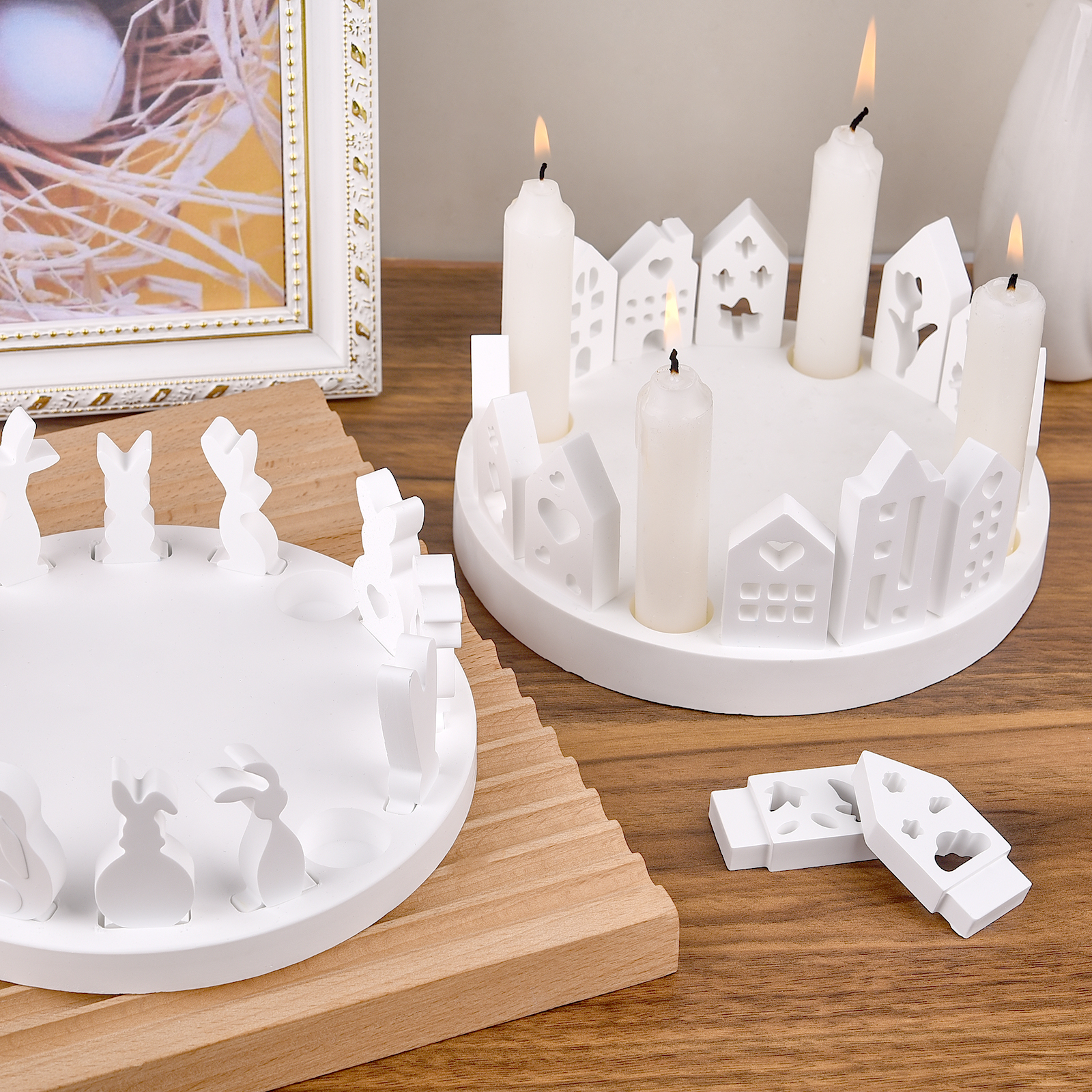 Hollow House Rabbit Candle Hol - Candle Holder Supplies incelemesi ve fiyatı
