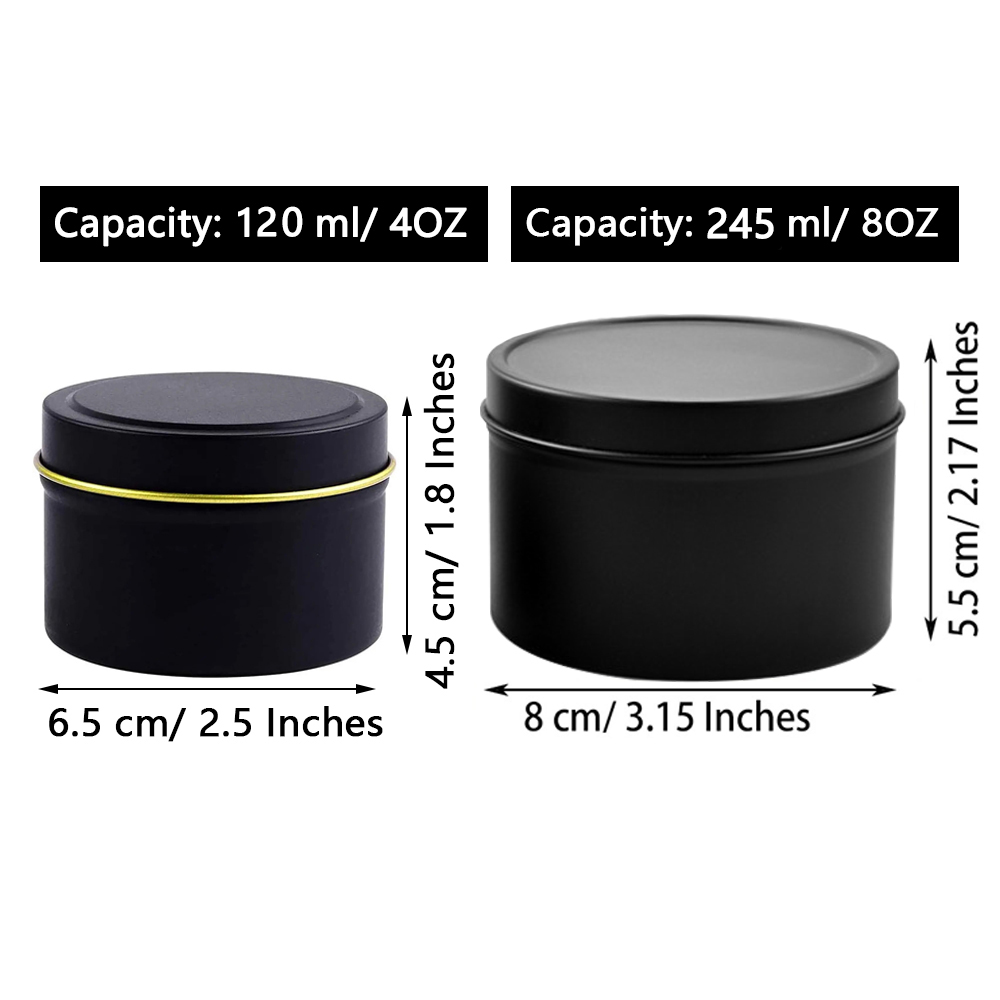 4oz/ 8oz Candle tins with lids - Candle Supplies Jars incelemesi ve fiyatı