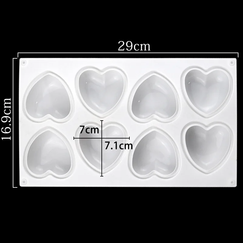 Love Heart Silicone Soap Mold  - Candle Making Supplies Online incelemesi ve fiyatı