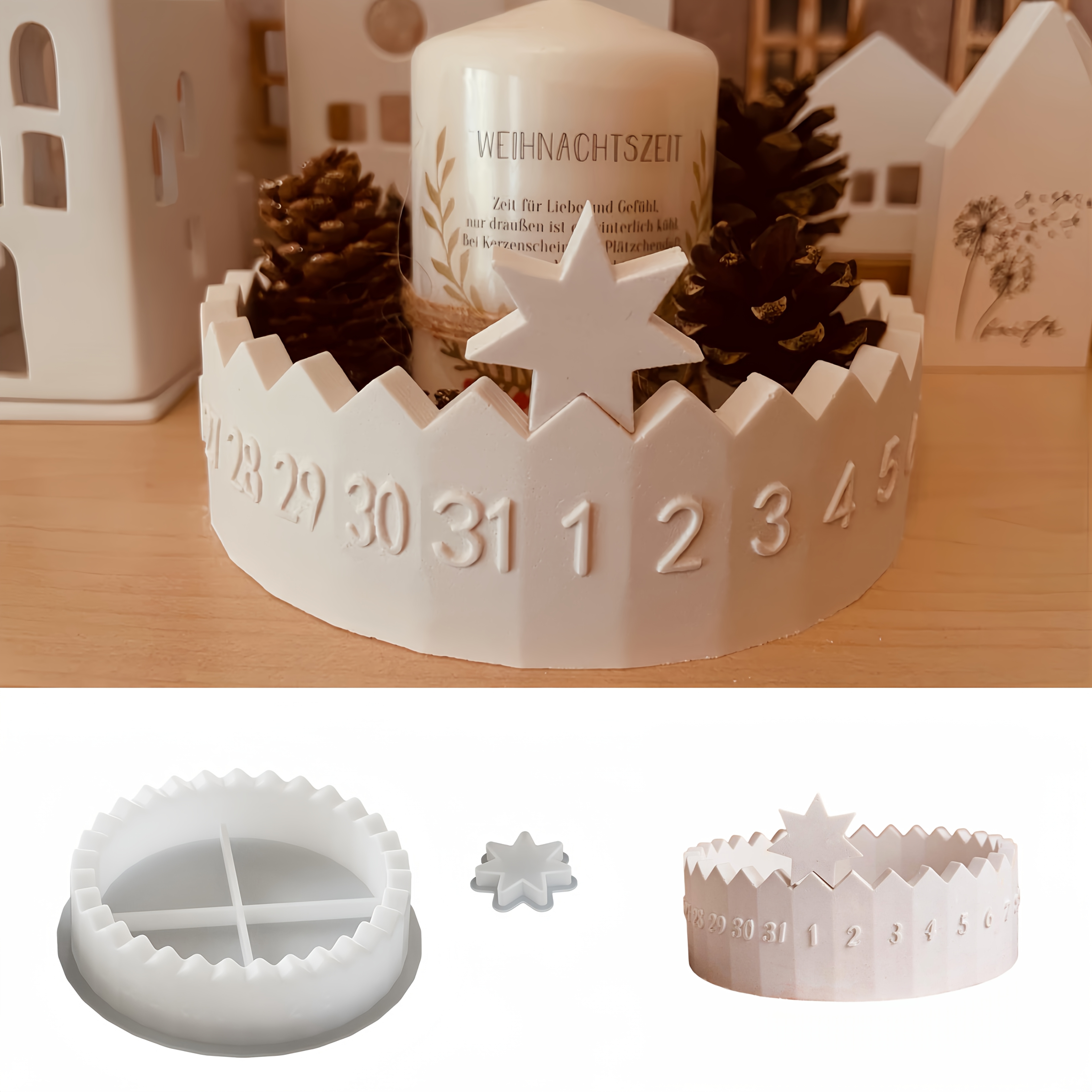 1 set Advent Calendar Silicone - Candle Holder Supplies incelemesi ve fiyatı