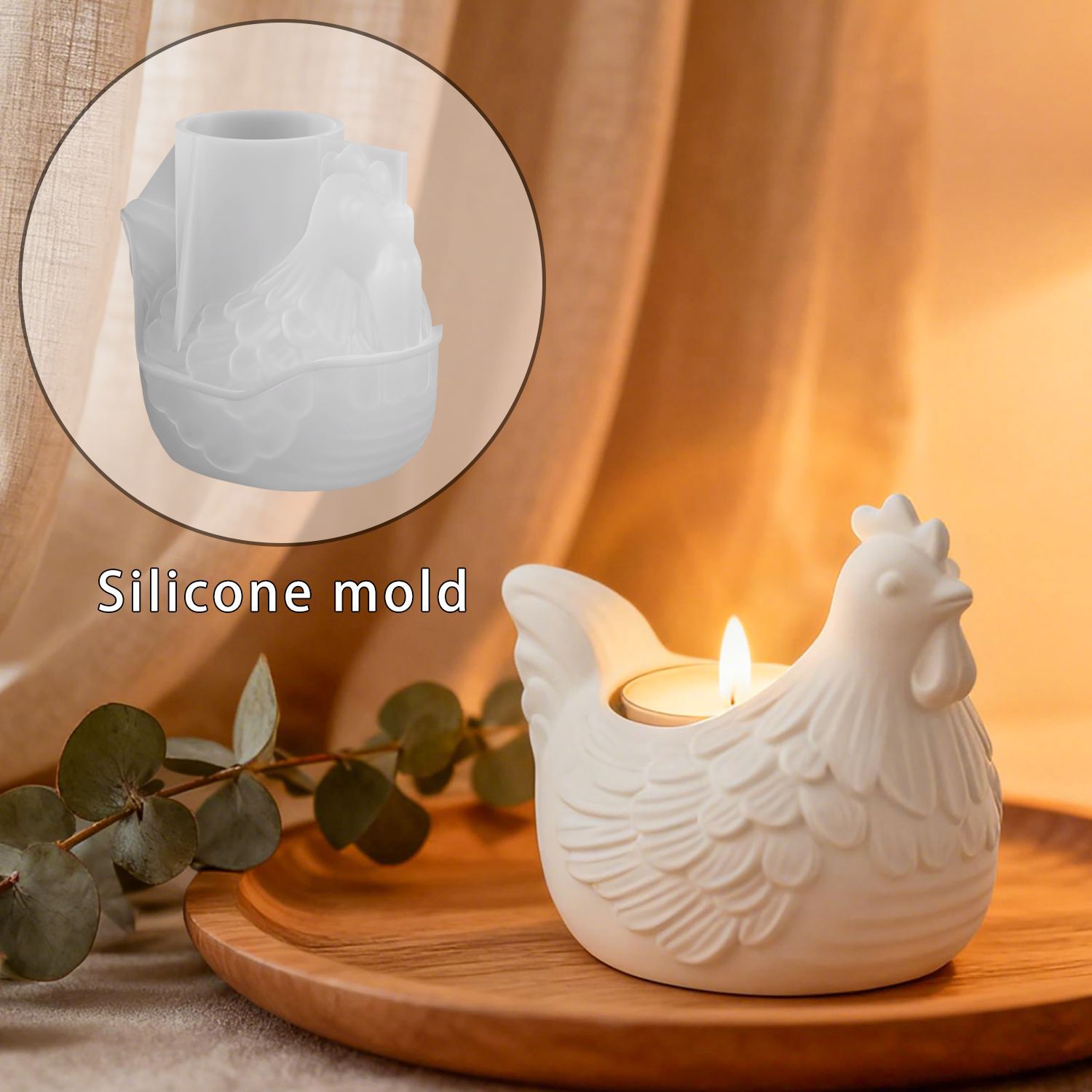 DIY 3D Little Chicken Candle H - Candle Holder Supplies incelemesi ve fiyatı