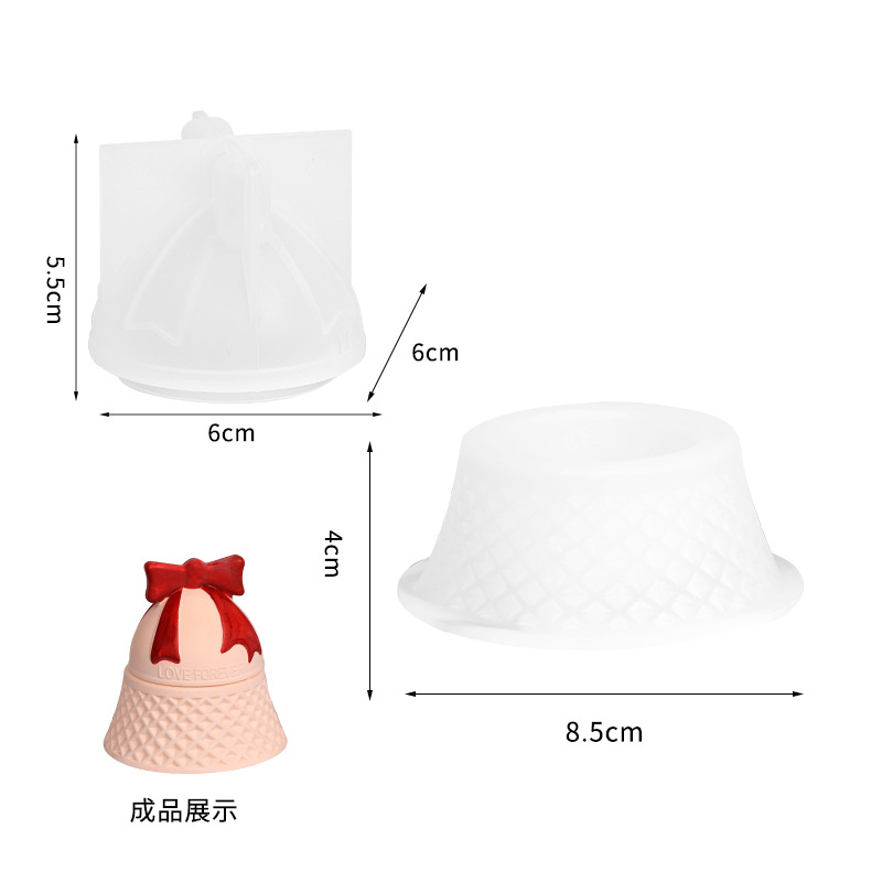 Christmas Bell Shaped Silicone - Candle Supplies Jars incelemesi ve fiyatı