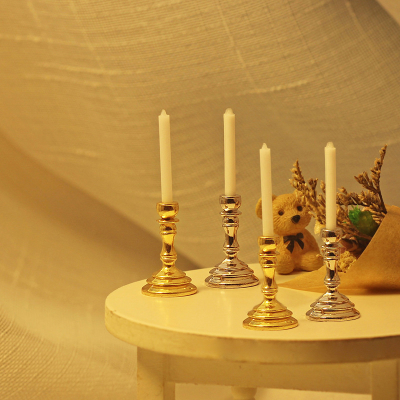 ⭐ 1Pair 1:12 Dollhouse Miniatu - Candle Holder Supplies incelemesi ve fiyatı