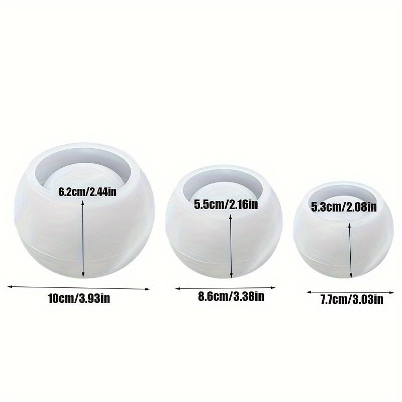3pcs-Round Flower Pot Silicone - Candle Supplies Jars incelemesi ve fiyatı