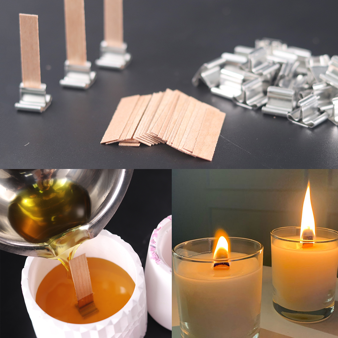 30pcs Wooden Candle Wicks Cand - Candle Supplies Jars incelemesi ve fiyatı