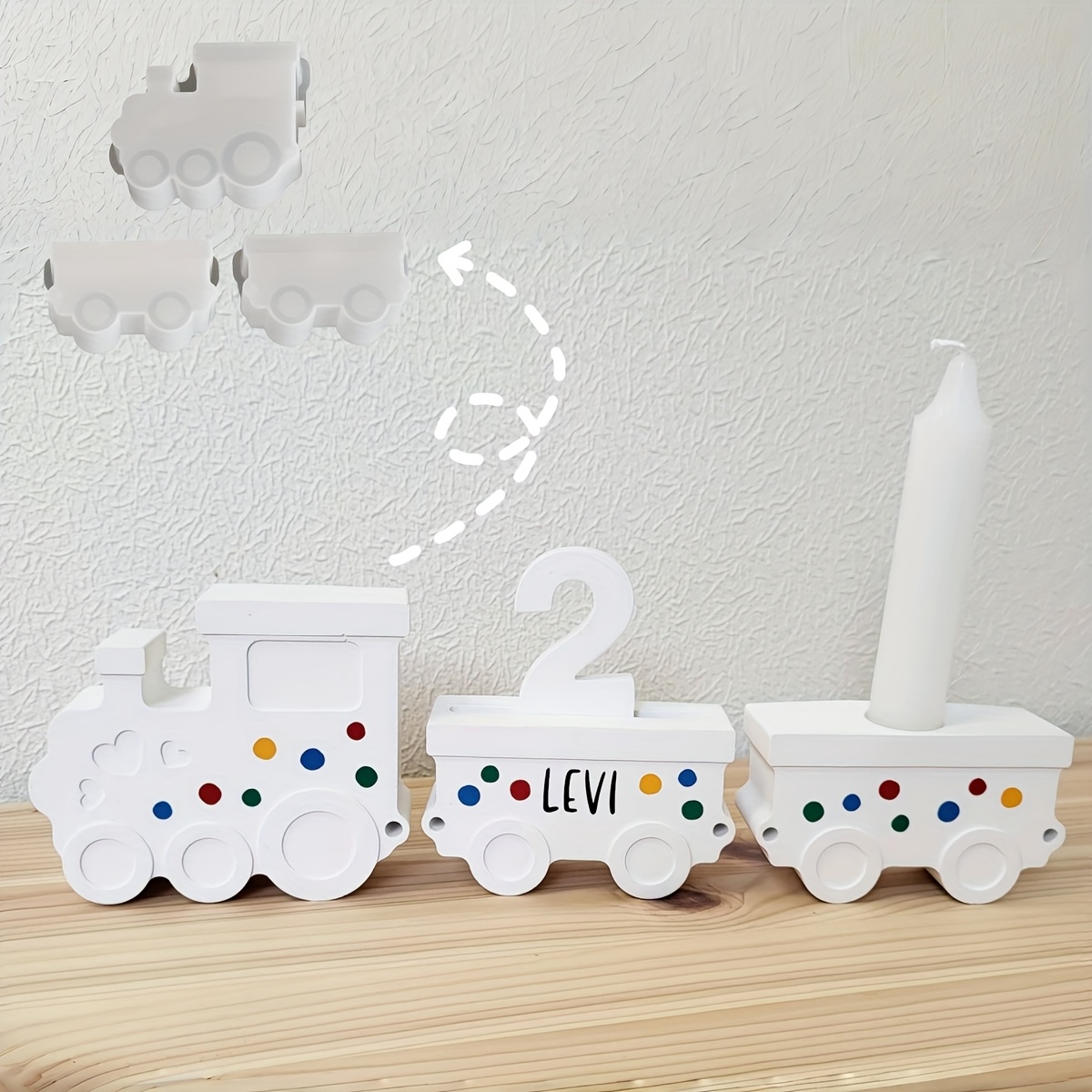 Train Set Resin Silicone Molds - Candle Holder Supplies incelemesi ve fiyatı