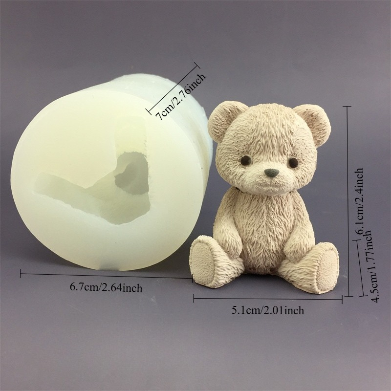 Cute Bear Honey Jar Silicone C - Candle Supplies Jars incelemesi ve fiyatı