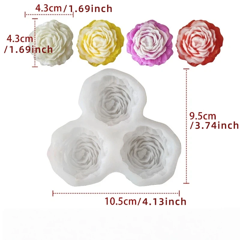 Peony Flower Candle Silicone M - Candle Making Supplies Online incelemesi ve fiyatı