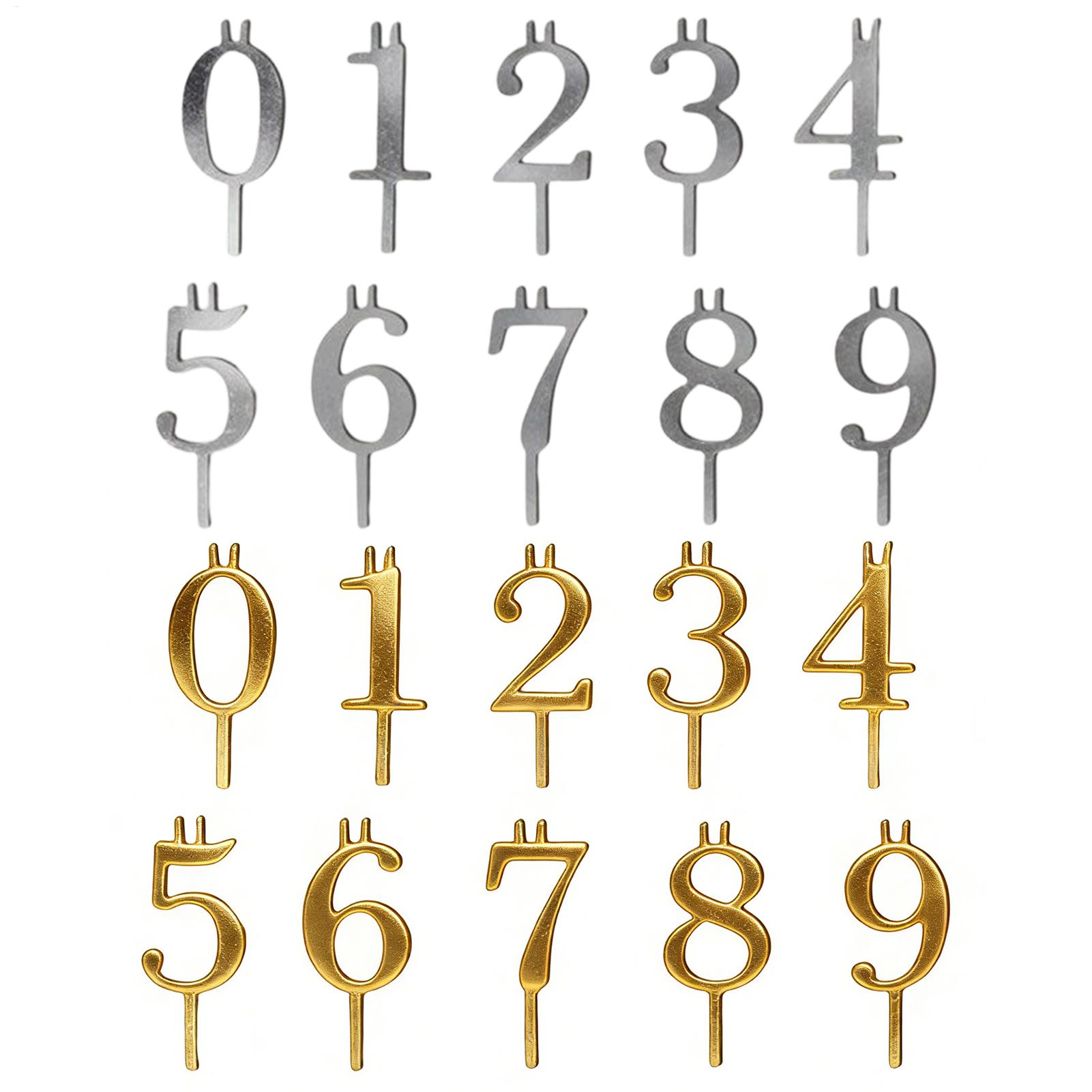 10pcs 0-9 Number Cake Toppers  - Candle Making Supplies Online incelemesi ve fiyatı